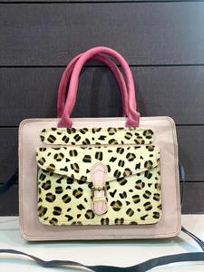 Sac à main en cuir brossé pour femmes, multicolore, à épaule, avec imprimé d'animaux, nouvelle collection - Product Image 4