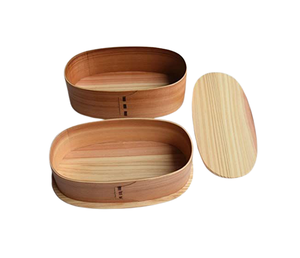 Boîte à lunch en bois de dernière génération, boîte à bento en bois, 2 compartiments, boîte de rangement pour aliments, à prix attractif - Product Image 3