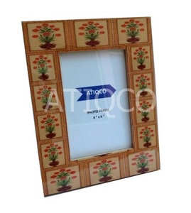 Best Selling Attractive Unique Lacquered <b>Wood</b> <b>Picture</b> <b>Frame</b> Peacock Flag Printed Price Wooden Photo <b>Frame</b> - Product Image 4