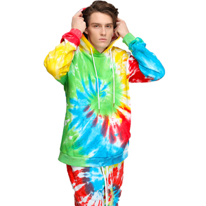 Sweat-shirt à capuche tie-dye personnalisé OEM, mode hiver streetwear, tissu 100% coton pur, homme/femme. - Product Image 3