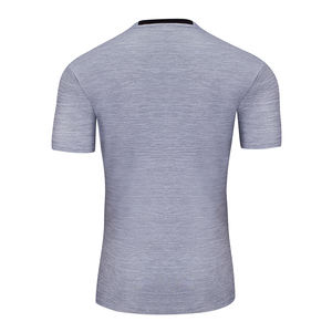 Nouveau design de t-shirts pour hommes avec col en O T Shirt de couleur grise pour hommes Slim Fit Pullover Casual Ware T Shirt pour adultes - Product Image 2