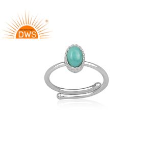 Bague en argent Sterling 925 pour femmes, bijou de forme ovale, naturelle, zircon, vente en gros - Product Image 2