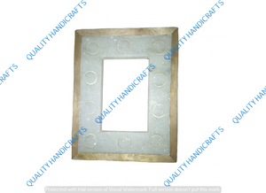 Cadre photo en marbre 4x6 avec incrustation d'os, sérigraphie 2 couleurs, décoration intérieure, table de mariage, artisanat de qualité supérieure - Product Image 6