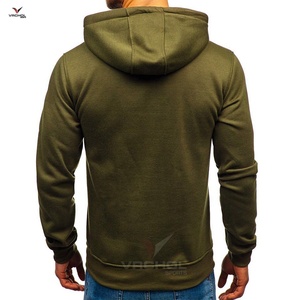 OEM Personnalisé de Haute Qualité Sweatshirts à Capuche pour Hommes Brodé Polaire Tricoté Armure Uni Grande Taille Anti-rétrécissement Vente en Gros - Product Image 3