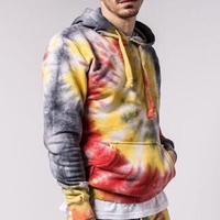 Chándal informal con tinte de corbata para hombre, jersey de talla XL, sudadera con capucha, Jogger, logotipo personalizable, mejor precio, nuevo estilo, traje con tinte de corbata completo para adultos