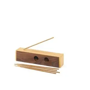 New Look Wood Standing Incense Stick Holder Solid Handmade Polished Carved Incense Burner Hot sale products