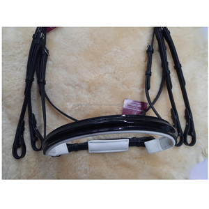 Correa de cuero de caballo para cejas, brida de 3 filas de cristal ondulado - Product Image 2