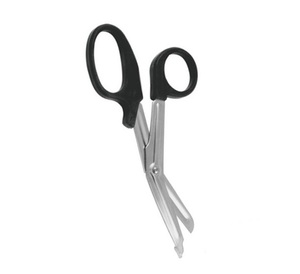 Instruments chirurgicaux de qualité allemande, ciseaux à bandes universels, manche en plastique, acier inoxydable noir, 14.5cm, 1 pièce - Product Image 5