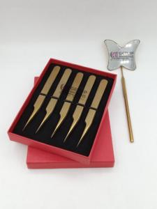 Pince à épiler d'extension de cils droite Plasma Pro en acier inoxydable japonais de haute qualité avec logo personnalisé Instruments de beauté - Product Image 3