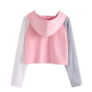 Blusa bonita de manga corta para mujer, Top corto, sudadera en tejido de punto sólido, estilo informal para verano, transpirable y ecológico - Product Image 3