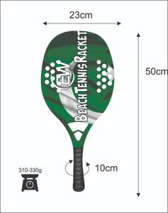 Raquetas de Tenis Playa Personalizadas, Raqueta de Padel con Cara de Carbono y Vidrio, Peso 310-330g, Logotipos Personalizados, Combinaciones de Colores - Product Image 4