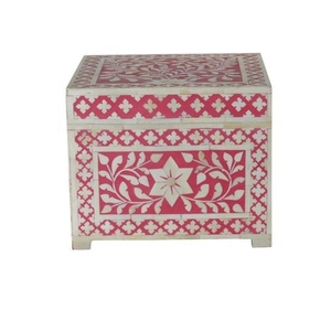 Indian Mother of Pearl Wooden Boxes <b>Ramadan</b> Special <b>Box</b> Hot Selling in Trending Pink Mother Of Pearl <b>Box</b> and Bone Inlay Boxes - Product Image 4
