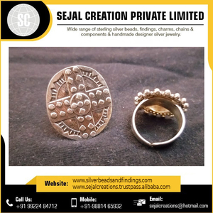 Anillos tribales de Plata de Ley 925 personalizados, venta a granel, diseño de patrón Vintage, ajuste de bisel de piedra de topacio de corte princesa para bodas - Product Image 5