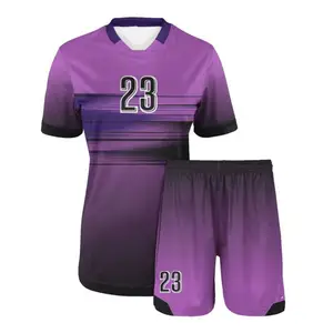 Groothandel Hoge Kwaliteit Custom Logo Ontwerp Uw Eigen Voetbal Maker Voetbal Jersey Uniform