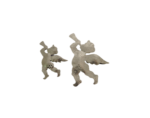 SET of METAL ANGEL CHRISTMAS HANGING ORNAMENT HIGH QUALITY CHRISTMAS <b>TREE</b> WITH HANGING ROPE - Product Image 1