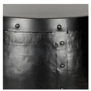 Mesa auxiliar de madera maciza y metal para el hogar, muebles de estilo Industrial con artesanías para comedor y sala de estar - Product Image 4