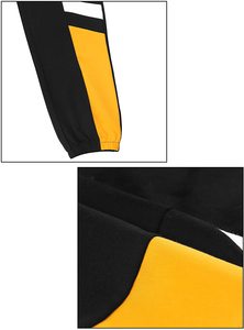Pantalones de chándal con logotipo bordado para hombre, prenda deportiva masculina con bordado de SizeCustom, en color negro lavado, 100% algodón, resistente al sudor - Product Image 2