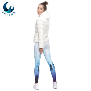 Custom Made Ladies Sport Yoga Leggings Knitted Gym Workout Fitness <b>Tights</b> Pant with Spandex & <b>Nylon</b> for Outdoor Sports & Running - Product Image 4