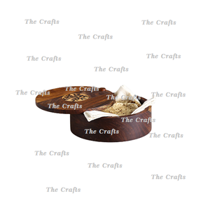 Contenedor de Madera para Servir Chapati, Caja para Roti con la Más Alta Calidad, Utensilios de Cocina Redondos, Caja para Chapati a Precios Económicos - Product Image 1