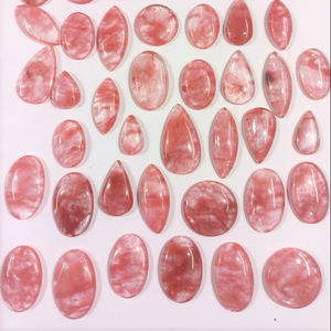 Cabochon de Quartz de cerise rose naturel, pierre précieuse ample, vente en gros, 50 pièces - Product Image 2