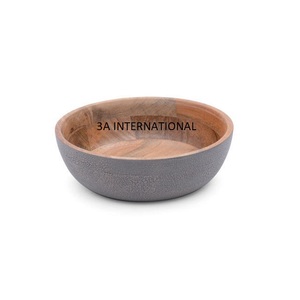 Luxury Finished <b>Utensils</b> Dinnerware Wooden Bowl Supplier Chinese Food Noodle Serving Serving Bowl - Product Image 1