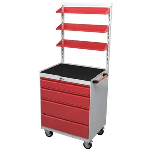 Staal Garage <span class=keywords><strong>Workshop</strong></span> Heavy Duty Tool Kast Servante Atelier Lades Trolley Wiel Caster Met Gereedschap K-10109R1 - Product Image 1