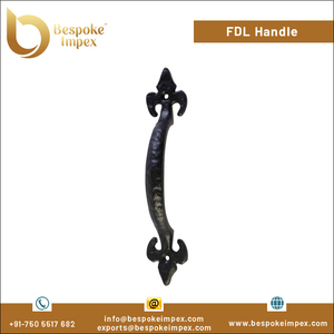 Bisagras de puerta antiguas negras de hierro forjado de la mejor calidad Manija FDL Estilo de Diseño Europeo Fabricante indio directo Venta global - Product Image 2