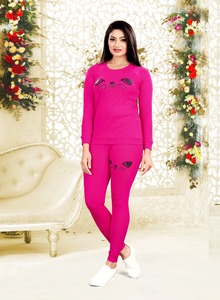 Pijama de moda para mujer, ropa de dormir de manga larga con tinte Tie-Dye, ropa de dormir nocturna, traje de noche, al por Mayor - Product Image 5