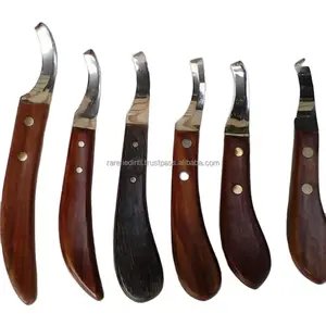 Couteaux à sabot pour instruments vétérinaires de la plus haute qualité avec manche en bois à bords fins disponibles en plusieurs couleurs - Product Image 1