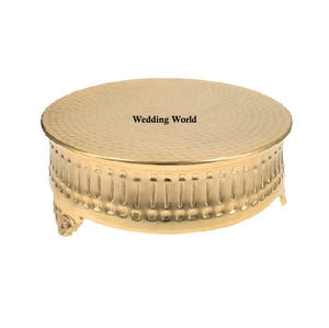 Support à gâteau en aluminium Excellente qualité Porte-gâteau de créateur fait à la main Haute qualité Vente à chaud Support à gâteau en métal de luxe - Product Image 2