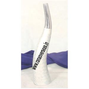 แจกันอลูมิเนียมลายดอกไม้พร้อมเคลือบสีขาวสำหรับงานแต่งงานงานปาร์ตี้และงานอีเว้นท์ - Product Image 1