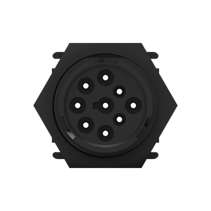 ขั้วต่อ HD10 9PIN; สี: ดำ (แผงอ่อนนุชชนิดติด) - Product Image 4