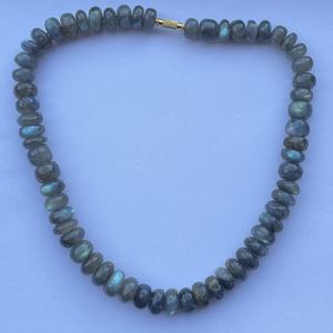 6mm 8mm 10mm naturel gris Labradorite pierre lisse Rondelle pierres précieuses perles brins collier tendance bijoux du fabricant - Product Image 6