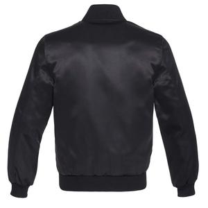 Veste longue en Satin grise avec fermeture éclair pour hommes, blouson de couleur grise - Product Image 4