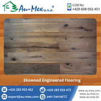 Suelo de madera blanco ahumado claro de roble de 1 tira