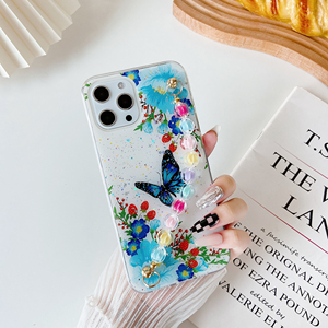 Funda para Teléfono Móvil A17 con Diseño <span class=keywords><strong>de</strong></span> Cadena, Material TPU, Patrón <span class=keywords><strong>de</strong></span> <span class=keywords><strong>Flores</strong></span> <span class=keywords><strong>de</strong></span> Dibujos Animados, Anillo Protector Antigolpes, Protector <span class=keywords><strong>de</strong></span> Cámara UV - Product Image 4