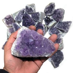 Gemas de racimo de amatista para decoración del hogar, piedras naturales curativas, Reiki, meditación, minerales, regalo de negocios - Product Image 1