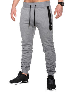 กางเกงวอร์มมีกระเป๋ามีซิปสีเทากางเกงวิ่งเข้ารูปผู้ชาย - Product Image 3