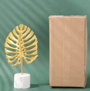 Adorno de hoja de tortuga de hierro dorado de lujo, nuevo diseño de estilo americano para decoración de escritorio decorativa de boda en el porche del gabinete del vino - Product Image 5