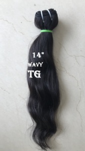 14 \ "16 \" 18 \ "ยังไม่ผ่านกระบวนการผมสีดำบริสุทธิ์ของผู้หญิงผมต่อผม13x4ผมหยิกหนาด้านหน้า8A ชาวอินเดียเรมี่มัด12A มนุษย์ - Product Image 2