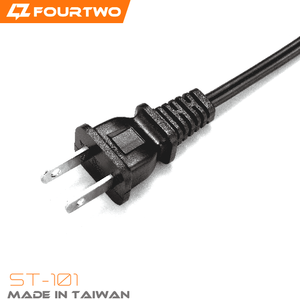 Dây Nguồn Phích Cắm <span class=keywords><strong>AC</strong></span> 2 Chân Phẳng UL - Product Image 2