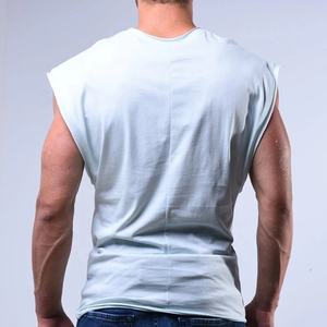 Plain 65% Cotton 35% Polyester Gym Tank <b>Top</b> for Men Bodybuilding <b>Sleeveless</b> Singlet Vest Oversize Gym Apparel Blank Fitness Wear - Product Image 4