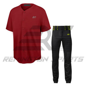 Ropa de equipo de alta calidad Conjunto de uniforme de béisbol Ropa personalizada Uniforme de béisbol Hombres Jersey y pantalones de béisbol Uniforme de diseño personalizado - Product Image 1