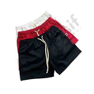High Quality 100% Cotton Gym Shorts Custom Polyester Spandex <b>Mesh</b> <b>Pants</b> Embroidered Sports Design Mid Running-OEM Service - Product Image 4