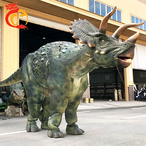 Vendre des jambes cachées marchant animé Triceratops dinosaure Costume Jurassic Dino World Simulation Triceratops - Product Image 1