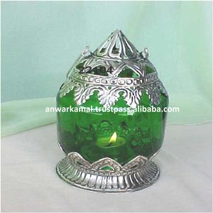 Candelabro colgante de latón y cristal para interiores y exteriores, decoración para el hogar, mesa de boda, portavelas para jardín - Product Image 6