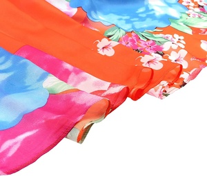 Jupe hawaïenne pour femme, Sarong, paréo de plage, imprimé Floral, taille plus, fermeture frontale, pour filles - Product Image 3