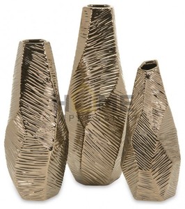 Cobre martillado Metal diseñador Oval flor a prueba de fugas Material jarrón hogar sala de estar decoración floreros en precio atractivo - Product Image 3