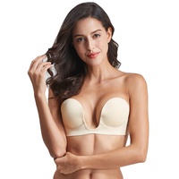 Soutien-gorge sans bretelles à découpe en V, sous-vêtement une pièce, prix d'usine