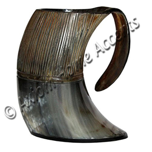 Axiom Home Accents nouvelle tasse de bière Viking sculptée à la main boisson naturelle meilleure qualité tasse en corne faite à la main pour cadeaux - Product Image 6